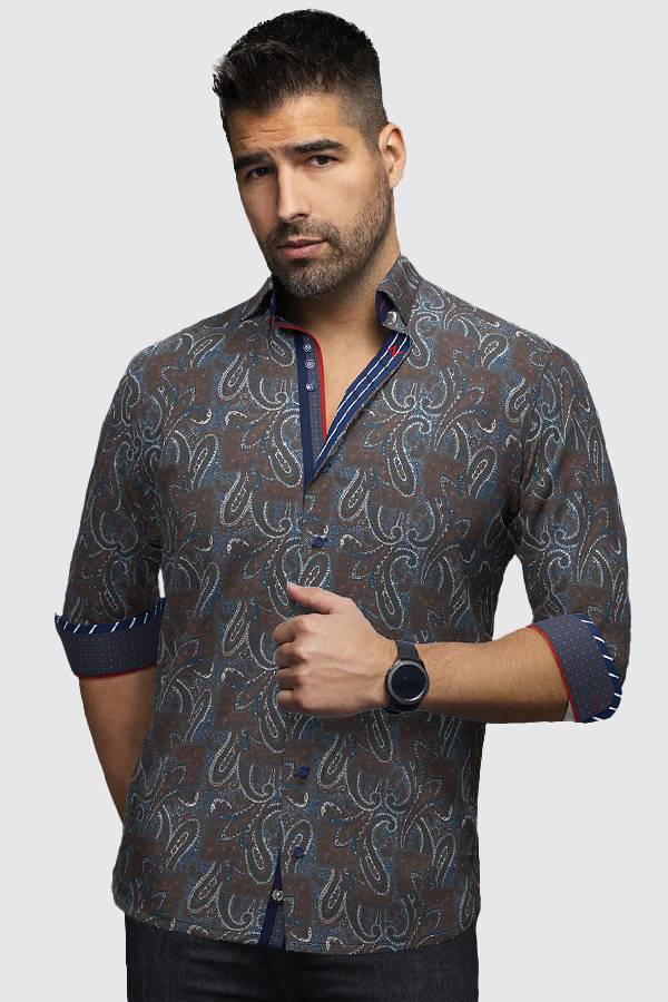 Sport Shirt  Stretch Paisley